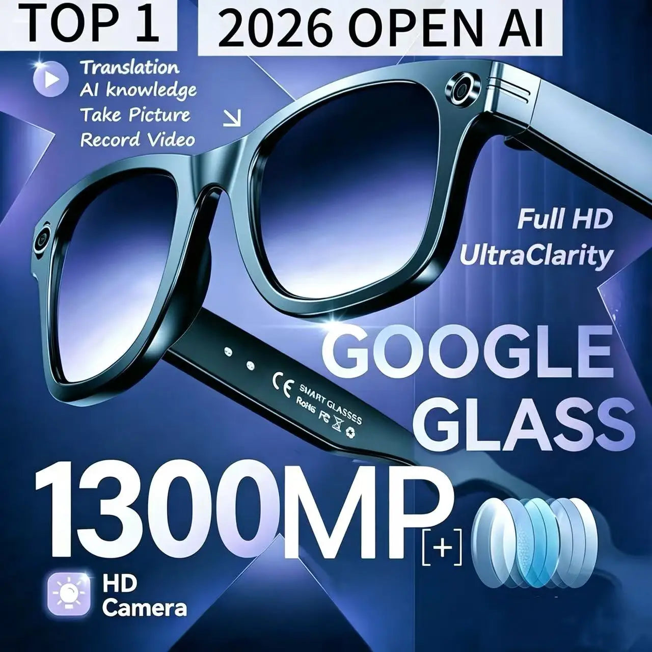 Tukie W610 AI Smart Glasses (Pro Version)